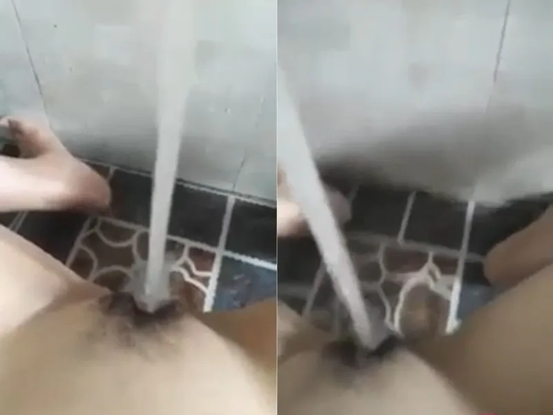 Em ghệ thủ dâm cực mạnh với vòi nước